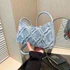 Denim Quilted Shoulder