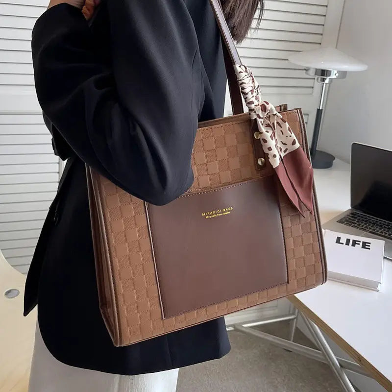 Textured Shoulder Bag