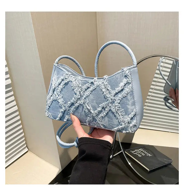 Denim Quilted Shoulder