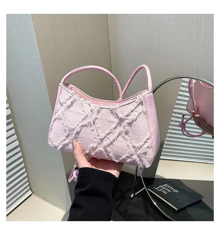 Denim Quilted Shoulder